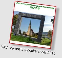 DAV  Veranstaltungskalender 2015